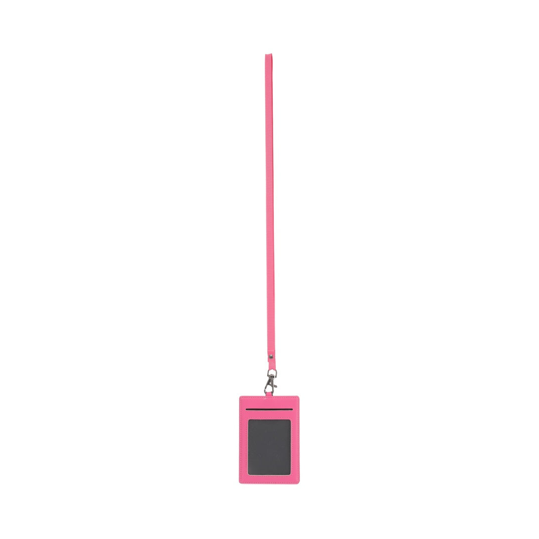 Barbie Collection Card Holder with Lanyard(Rose Red)