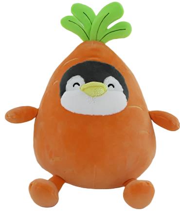 Mini Family Series 10in. Costume Round Mini Pen Plush Toy(Carrot)