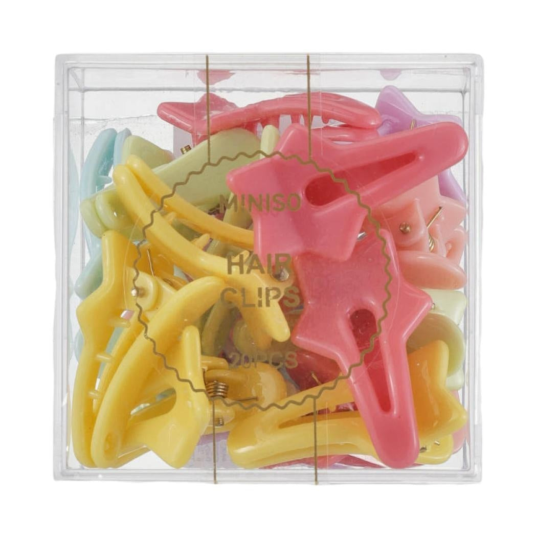 Stars Hair Clips in Storage Box (20 pcs)