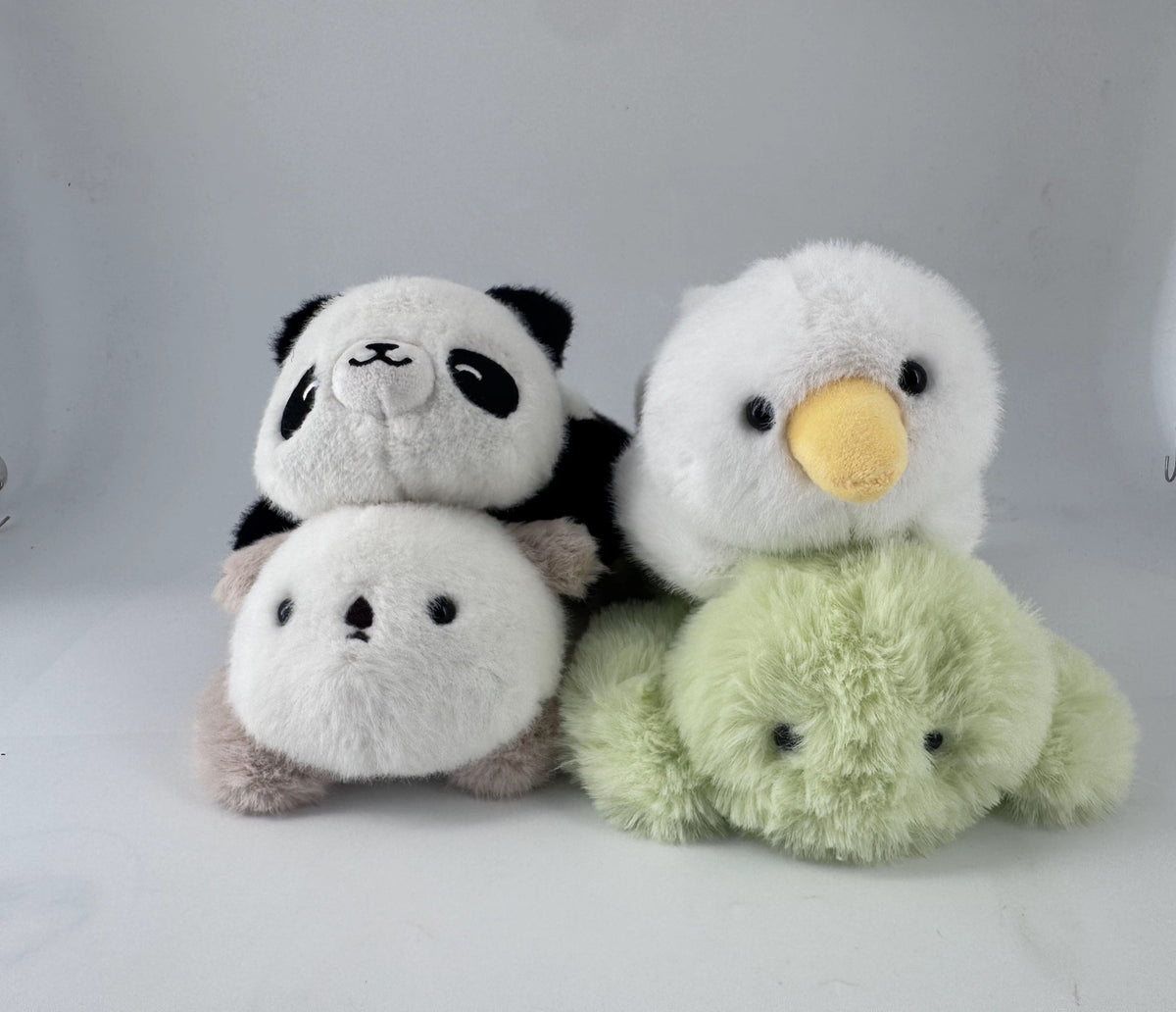 YUMYUM 8in. Lying-posture Hand Pillow Plush Toy(4 Assorted Models: Panda, Sloth, White Duck, Tortoise,PDQ)