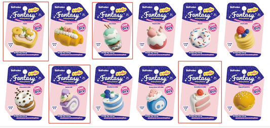4-Grid Ultra Light Clay(Dessert) (Random Design)