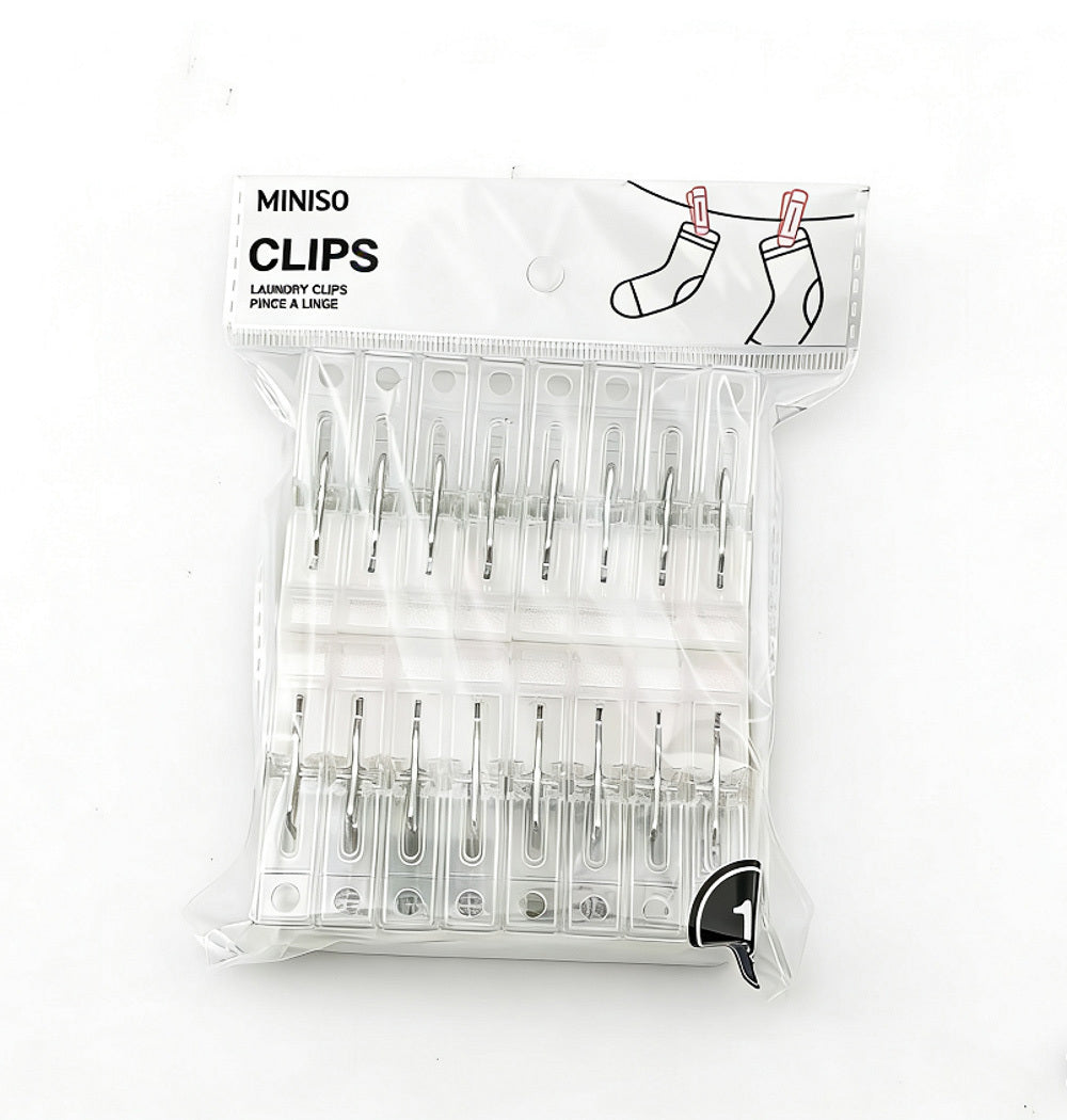 Transparent Series Laundry Clips (16 pcs)