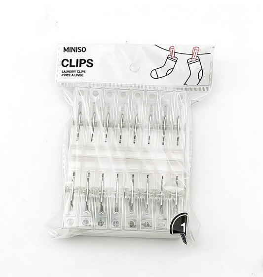 Transparent Series Laundry Clips (16 pcs)