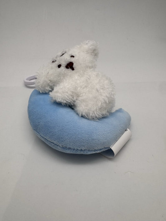 4in. Puppy Sound Sleep Plush Pendant(Moon)