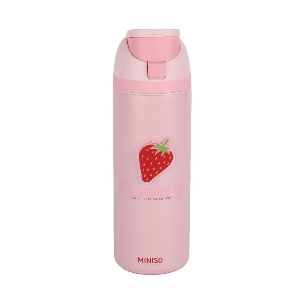 Strawberry Series Double-Wall Flip Top Stainless Steel Bottle 720mL