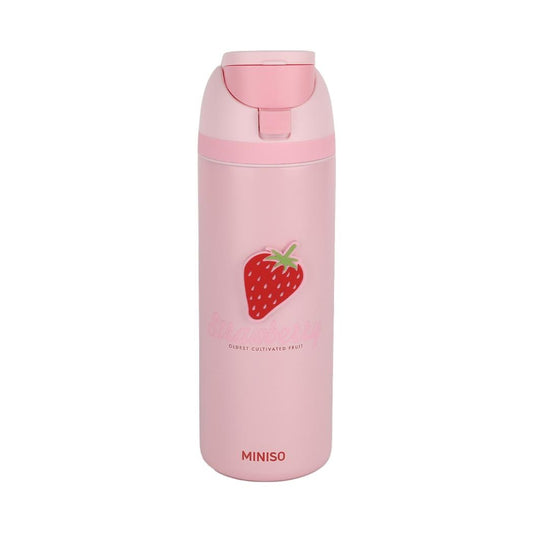 Strawberry Series Double-Wall Flip Top Stainless Steel Bottle 720mL