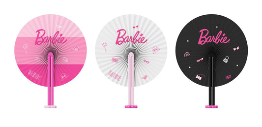 Barbie Collection Round Folding Hand Blossom Fan (Random Design)