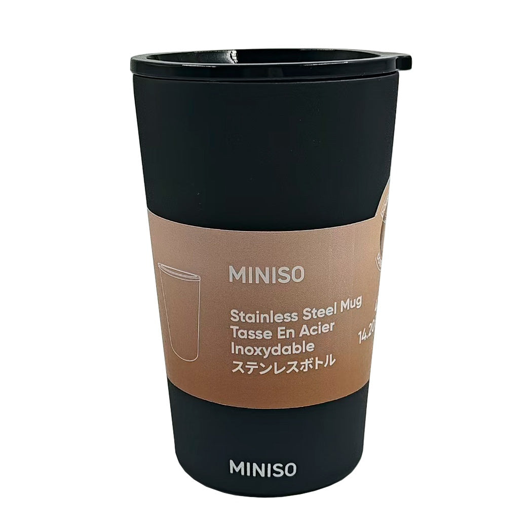 Coffee Series Double-Wall Steel Tumbler 420mL (Black)