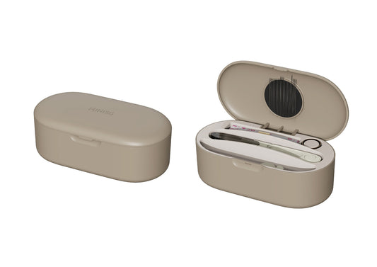 Double-Layer Magnetic Sewing Kit Organizer(Coffee)