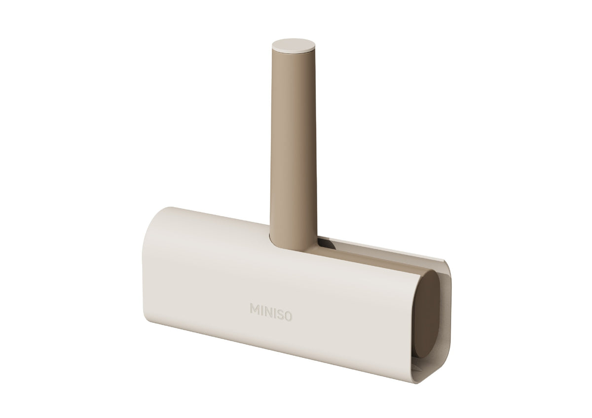 Milk Coffee Series Lint Roller with Cover (60 Sheets, L)(Beige)