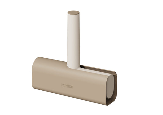Milk Coffee Series Lint Roller with Cover (60 Sheets, L)(Coffee)