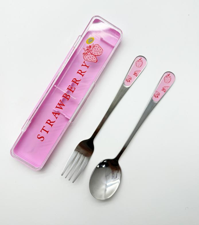 Fruit Series Strawberry Cutlery Set