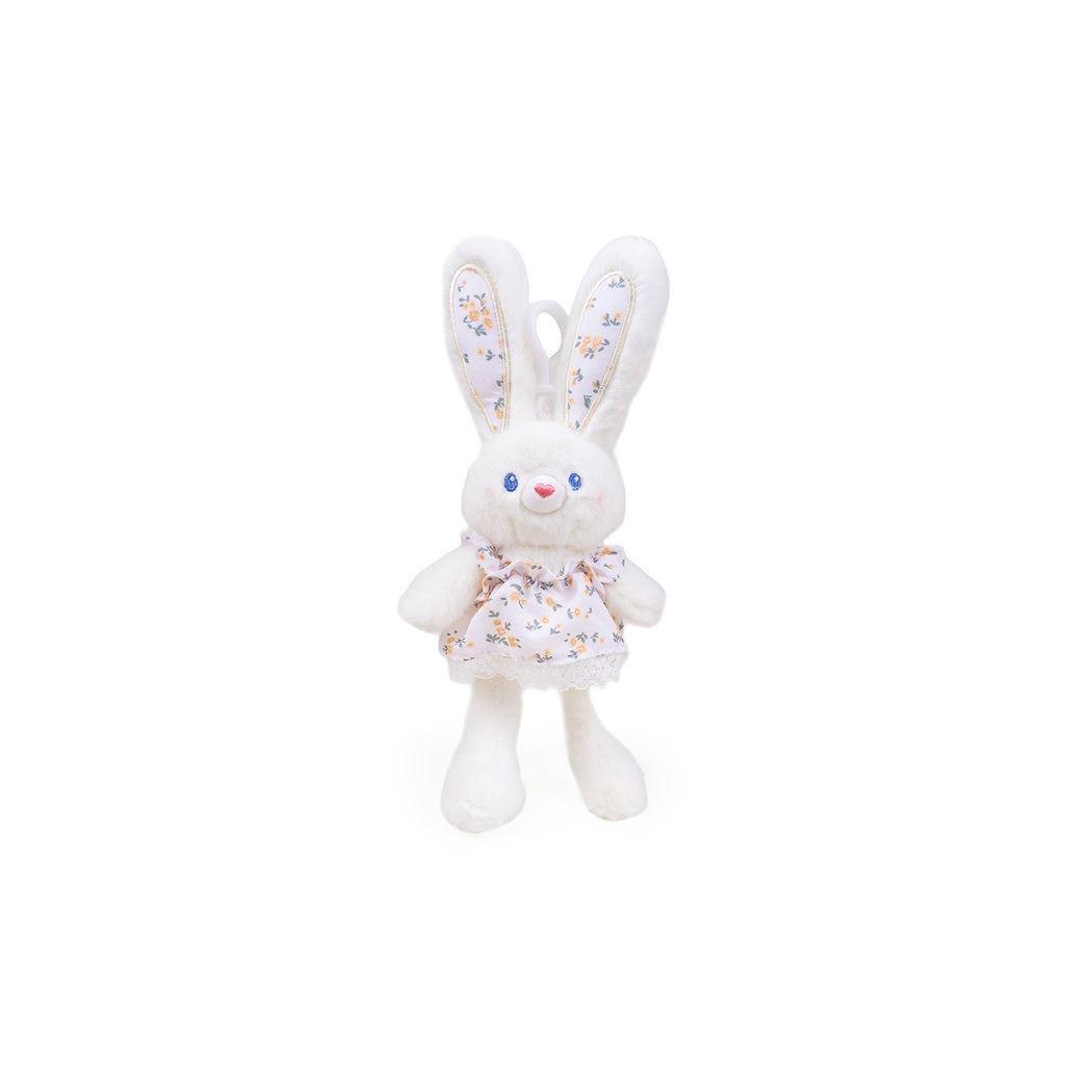 Bunny Pulling-Limbs 12in. Plush Pendant (White)