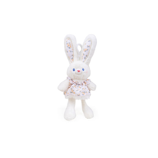 Bunny Pulling-Limbs 12in. Plush Pendant (White)