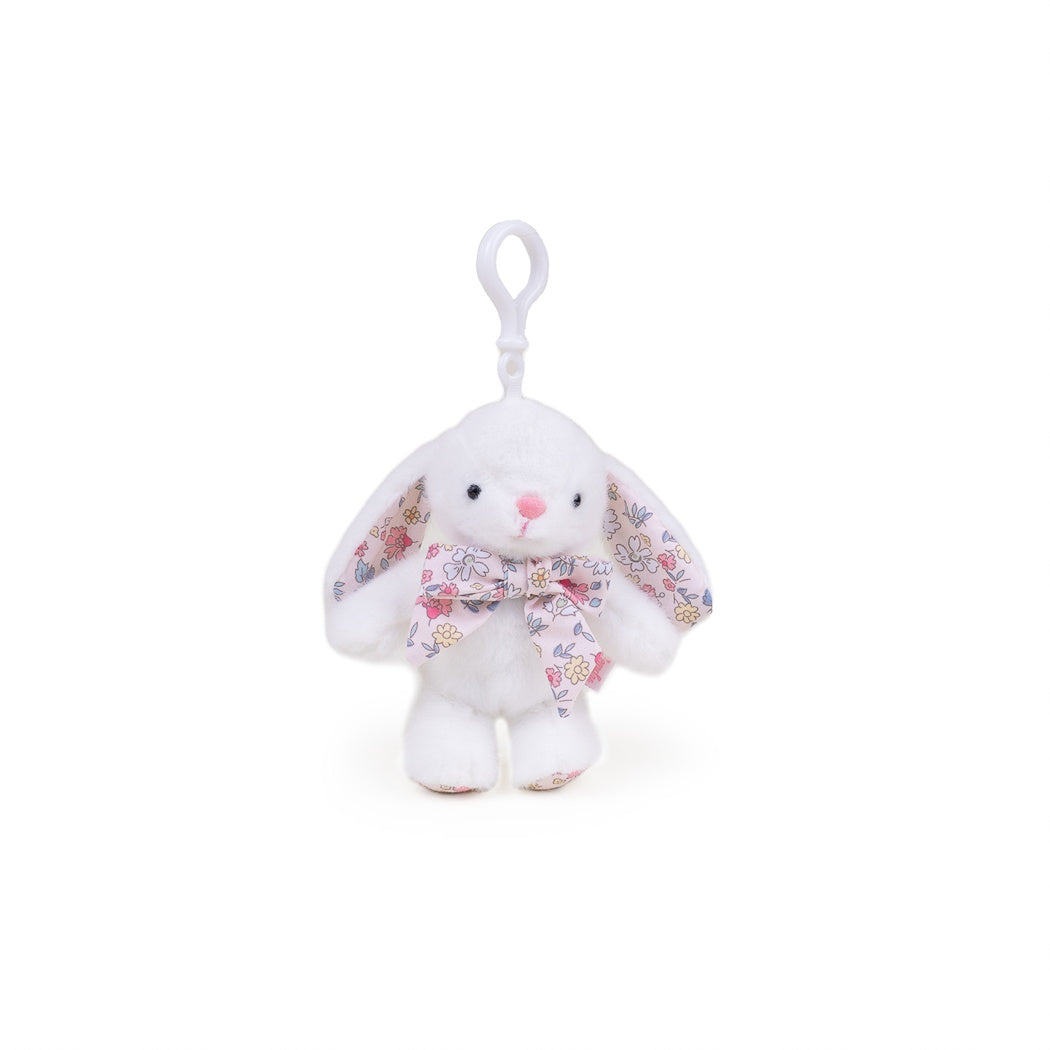 Bow Bunny 6in. Plush Pendant (White)