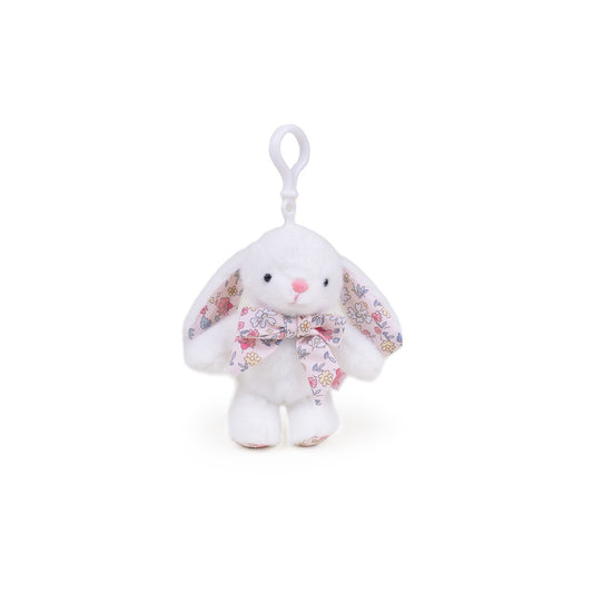 Bow Bunny 6in. Plush Pendant (White)