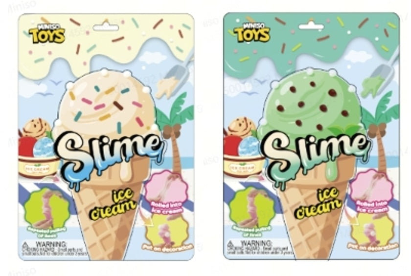 Ice Cream Slime - Mint or Vanilla, Random Design