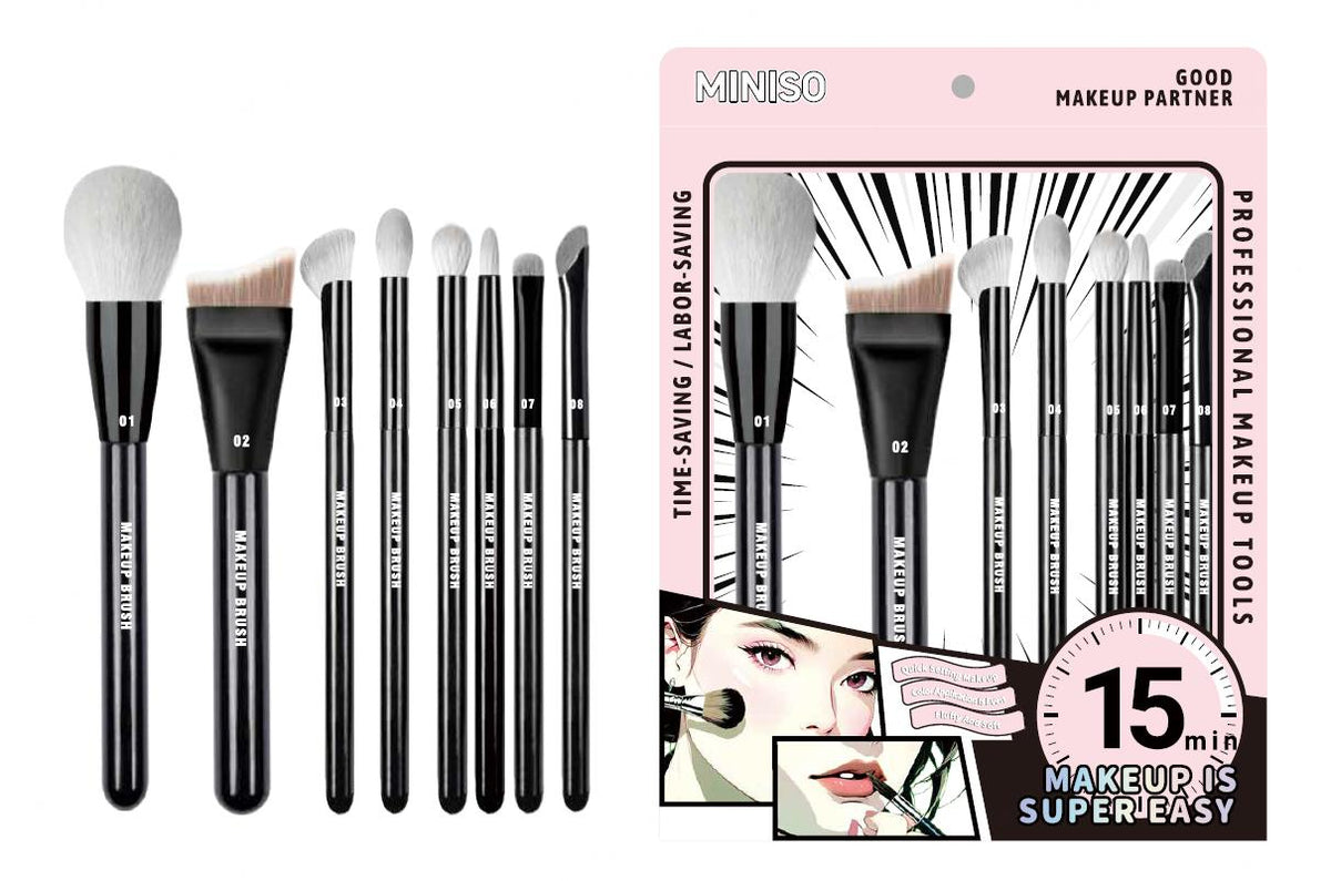 Sweet & Bold Series Makeup Brush Set (8 pcs)