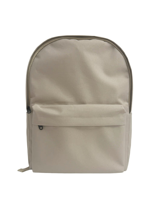 Solid Color Large Capacity Backpack (20L)(Khaki)