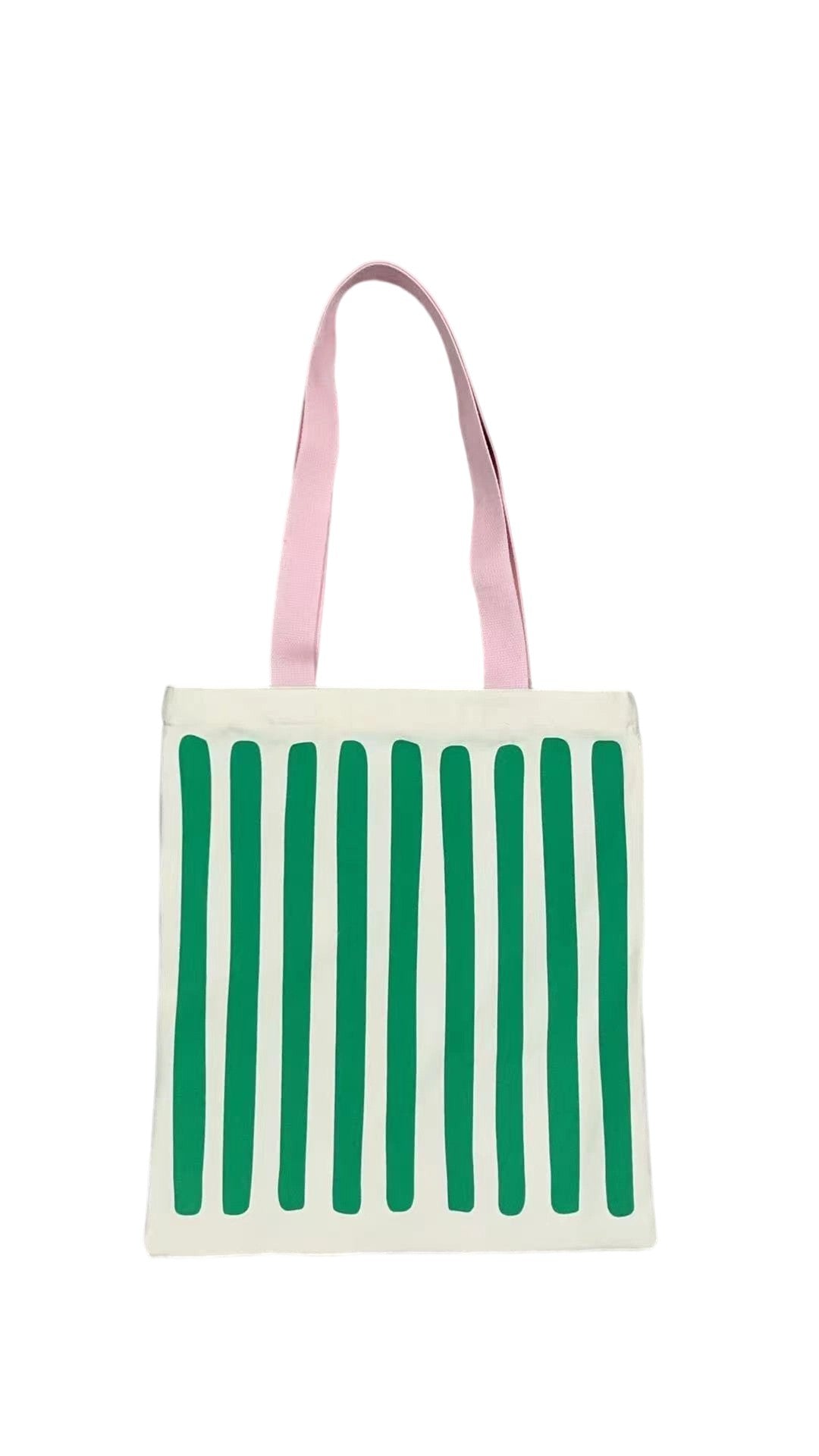 Striped Series Shopping Bag(Green)