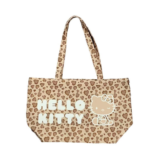 Hello Kitty Leopard Print Shopping Bag(Brown)