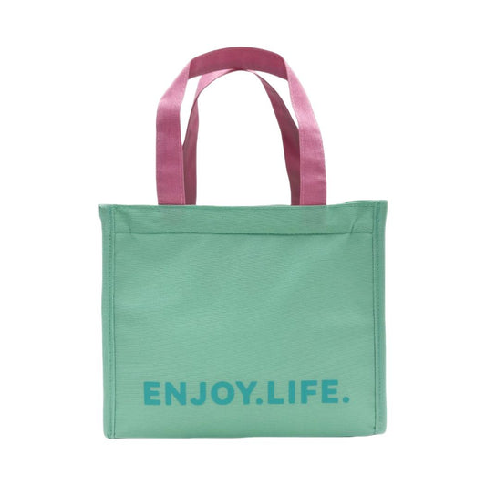 Dopamine Letter Insulated Lunch Bag(Mint Green)