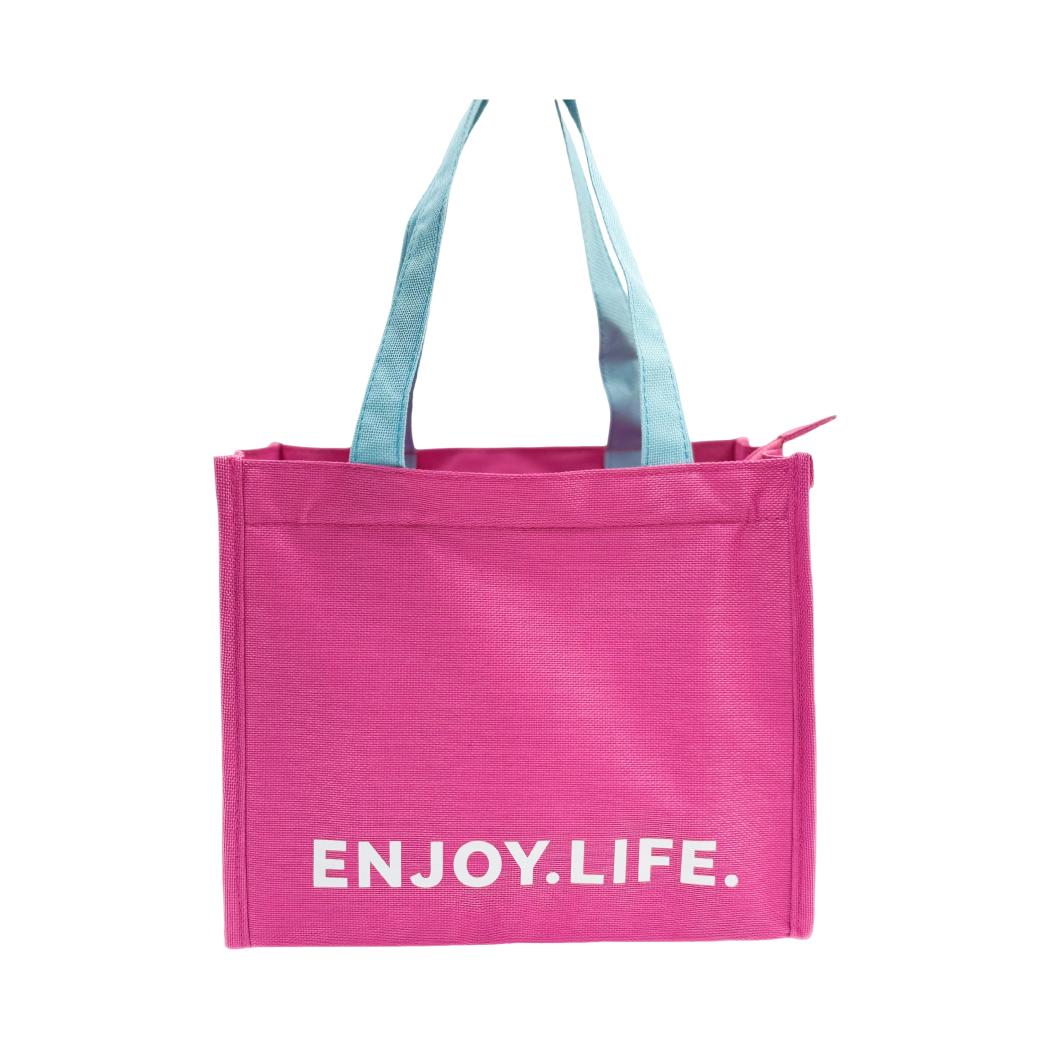 Dopamine Letter Insulated Lunch Bag(Rosy)