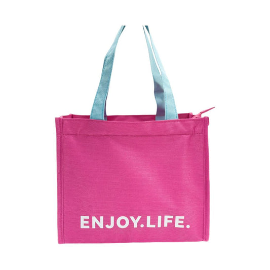Dopamine Letter Insulated Lunch Bag(Rosy)