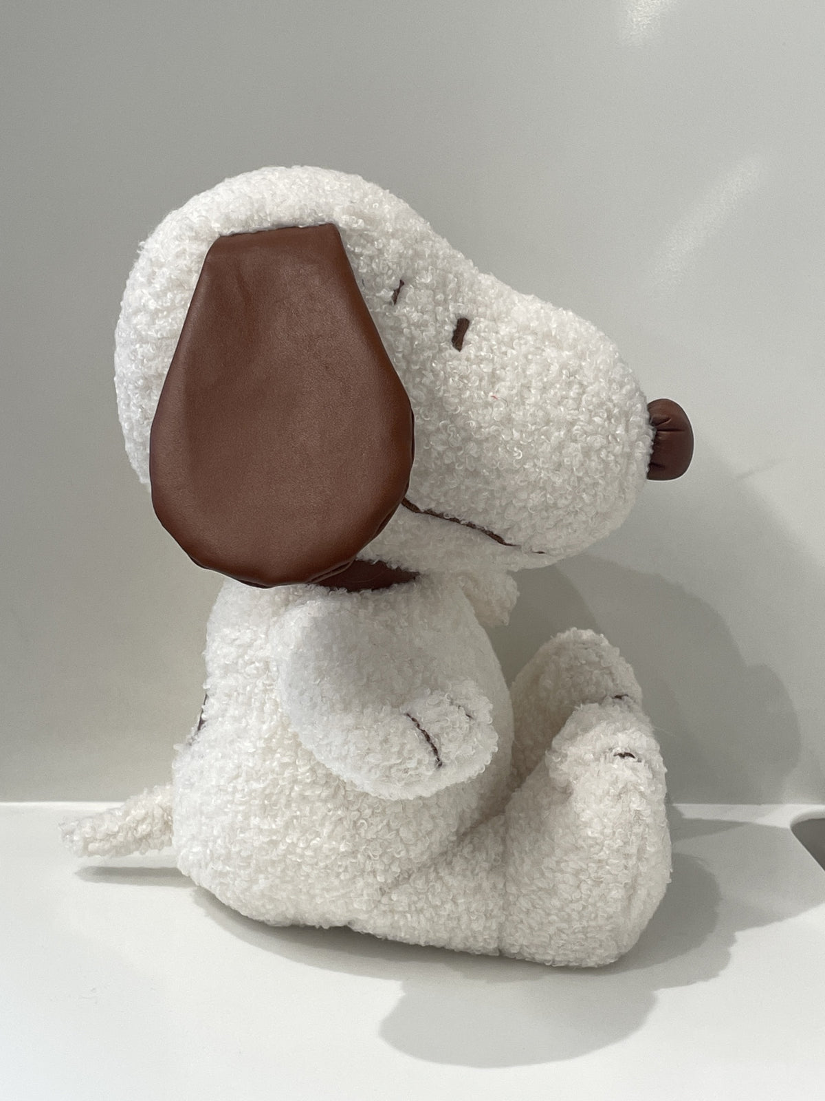 Snoopy Collection 10in. Colored Sitting-posture Plush Toy(Leather Snoopy)