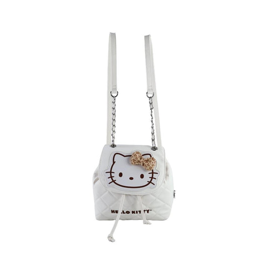 Hello Kitty Leopard Print Quilted Backpack