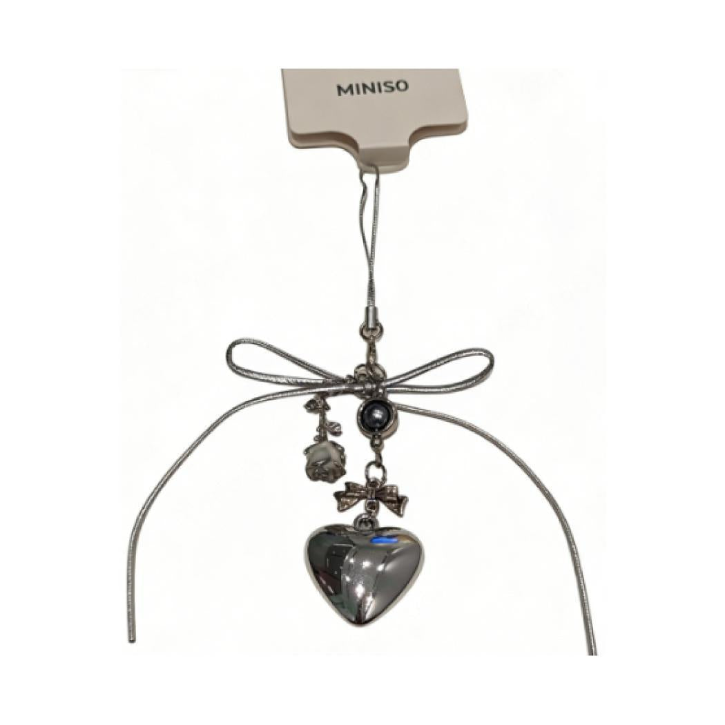 Korean Style Heart Bow Pendant