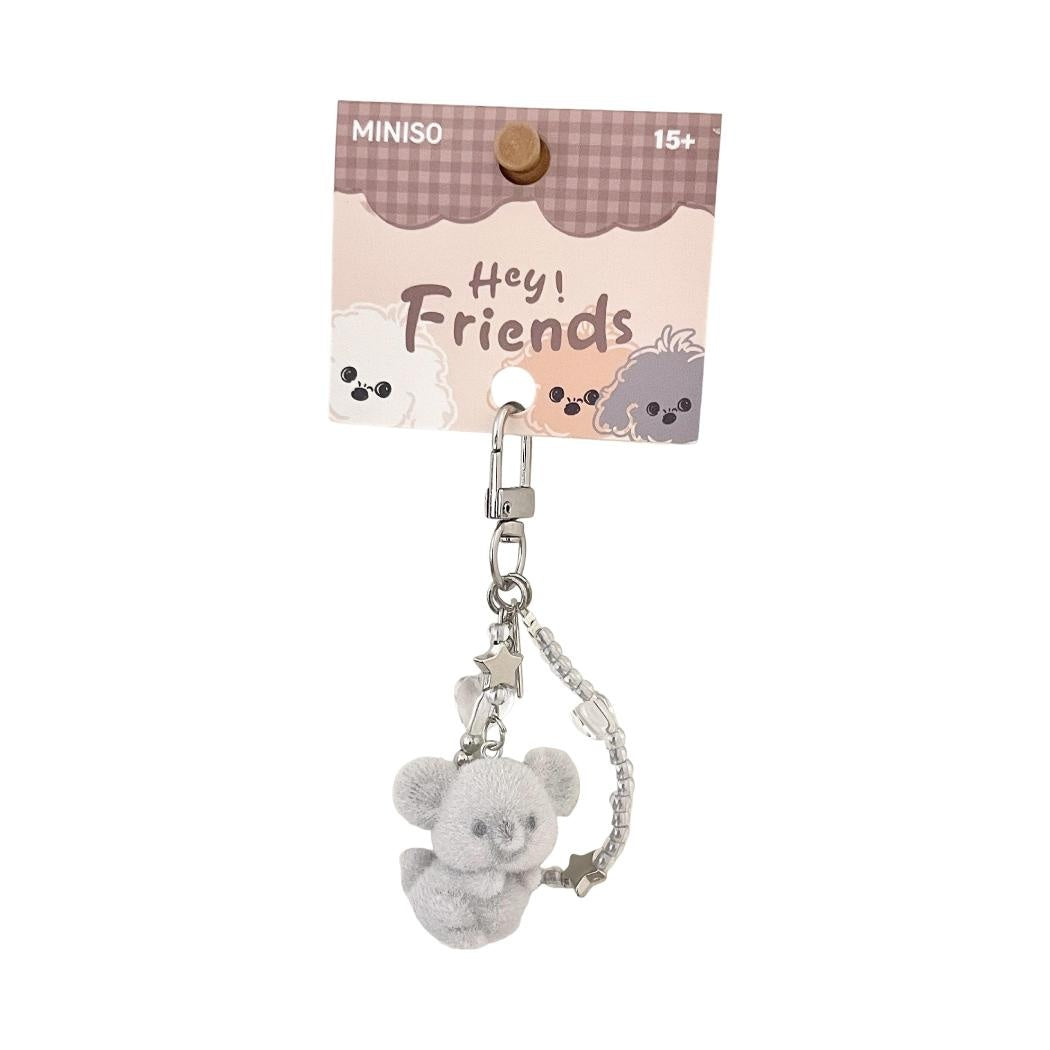 Cute Animal Series Koala Flocked 3D Pendant
