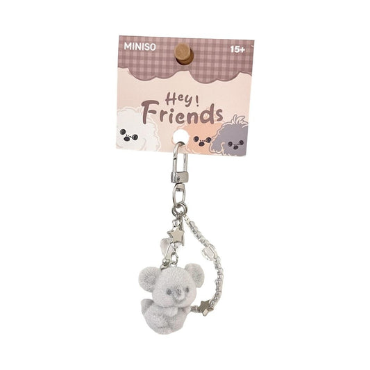 Cute Animal Series Koala Flocked 3D Pendant