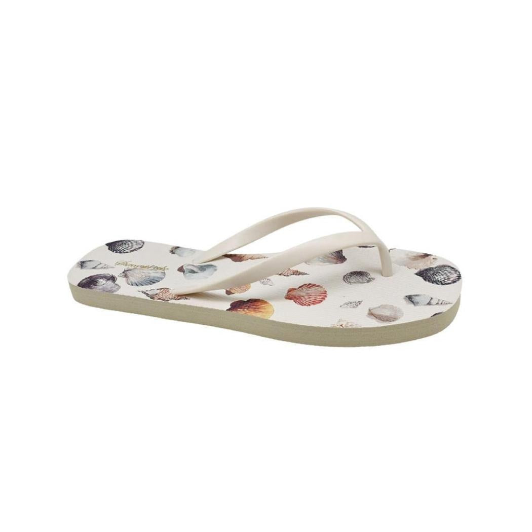 Ocean Series Women's Flip-Flops(White,39-40)