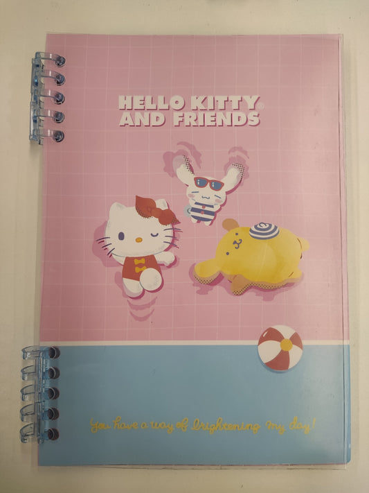 Hello Kitty and Friends Jump into Summer Collection A5 PP Loose-Leaf Book (Pink) (64 Sheets)
