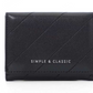 Tri-Fold Short Women's Wallet (Black)