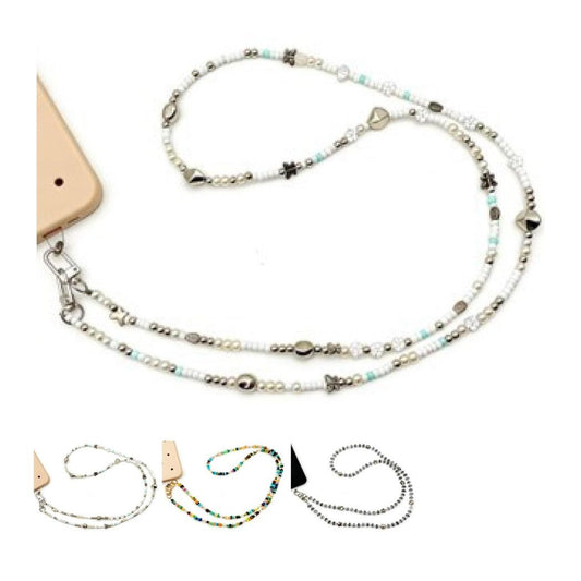 Crossbody Beaded Phone Lanyard (Random Design)