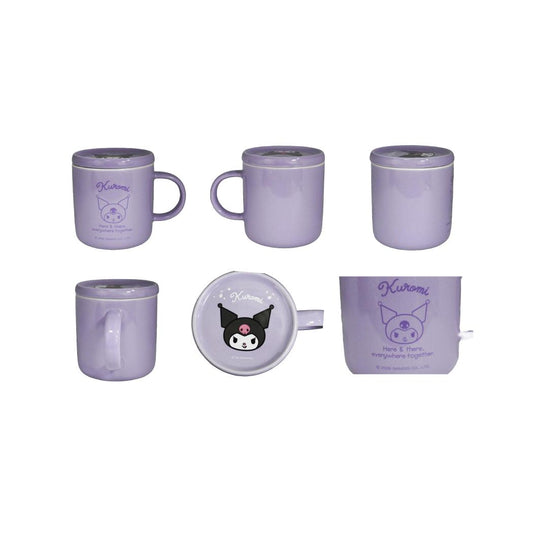 Kuromi Lidded Ceramic Mug 380mL