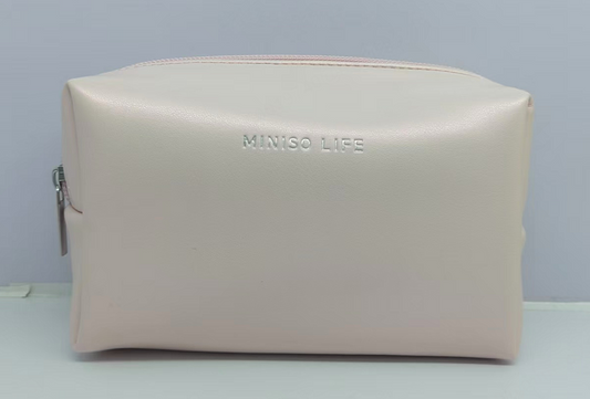 Solid Color Series Large Cosmetic Bag(Pink)