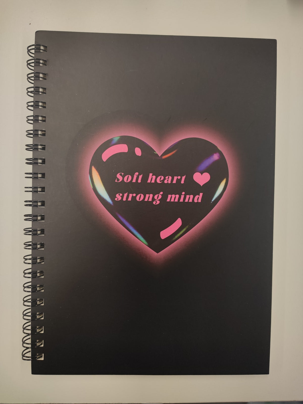 Black & Pink Series A5 Wire-bound Book (Black, 64 Sheets)