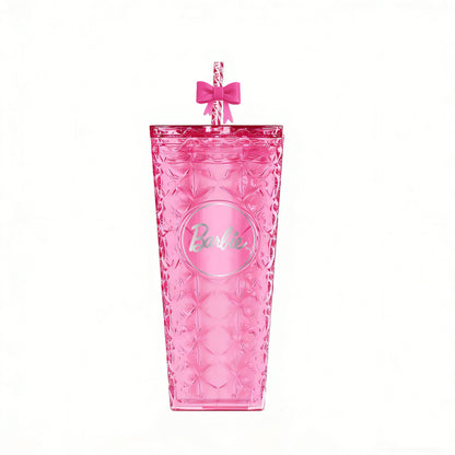 Barbie Collection Plastic Bottle with Straw 750mL(Pink)