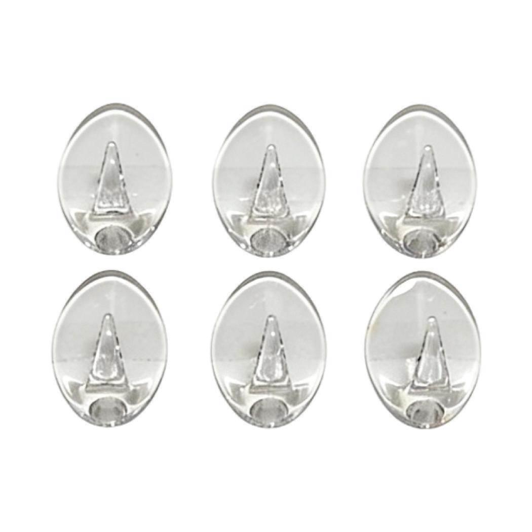 Transparent Series Small Hooks (6 pcs)