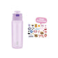 Flip-Lid Dual-Drinking Plastic Bottle 950 mL(Purple)