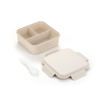 Milk Coffee Series 2.0 Lunch Box with Four-Side Buckle 1200mL(Beige)