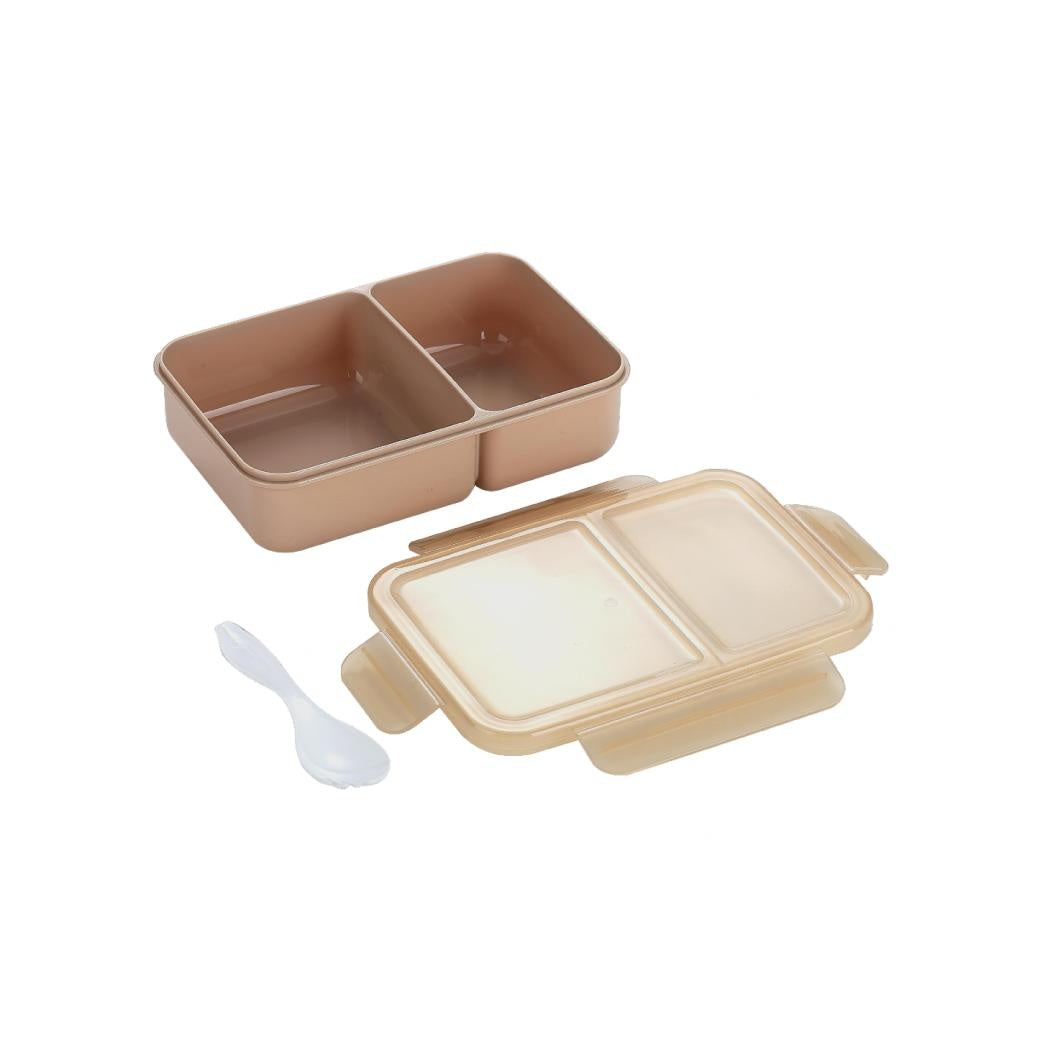 Two-Compartment Lunch Box 1300mL - Apricot