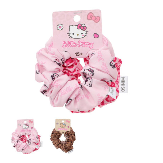 Hello Kitty Spicy Honey Collection Hair Scrunchies (2 pcs)