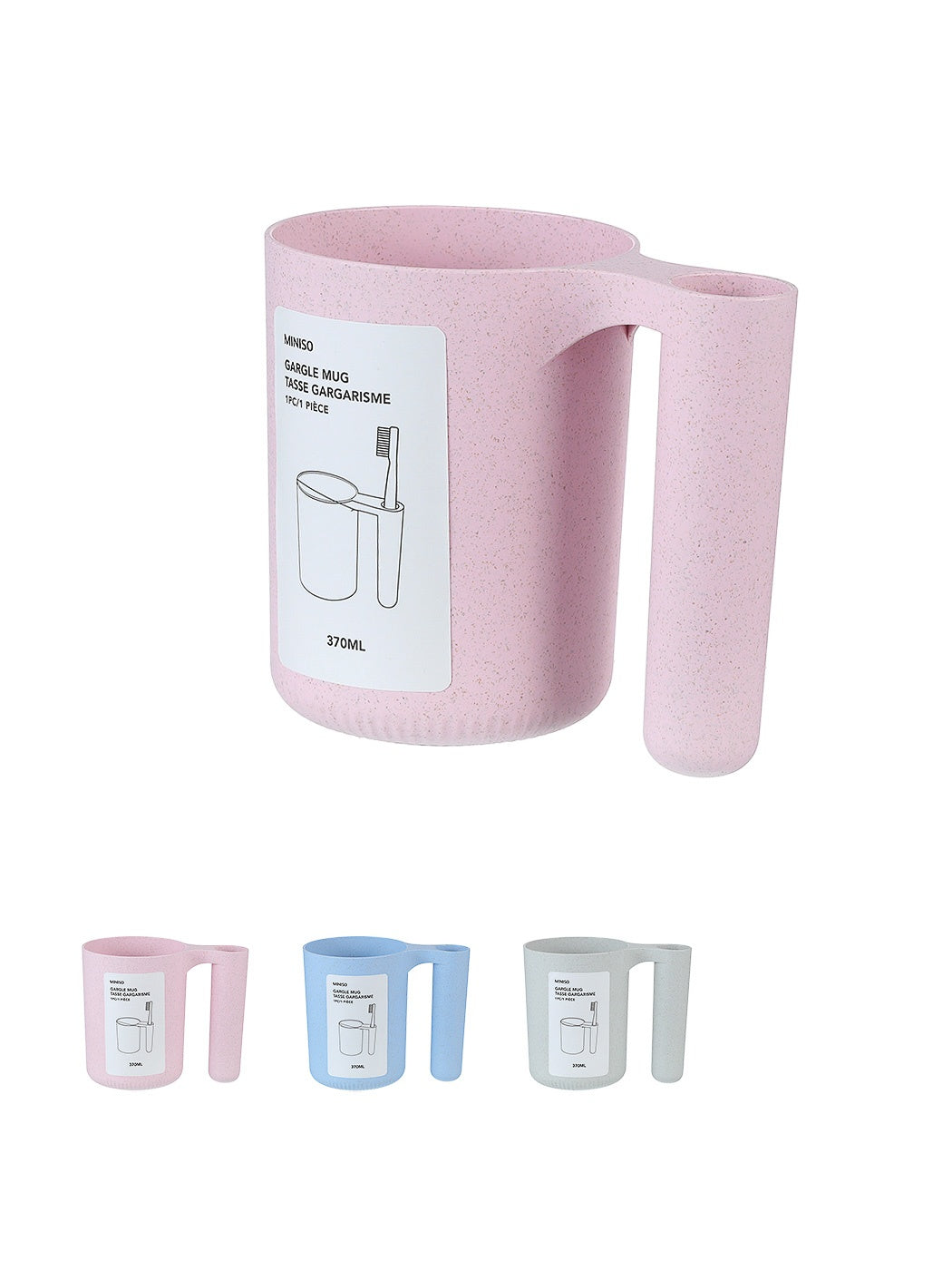Tooth Mug with Toothbrush Holder (Random Design)