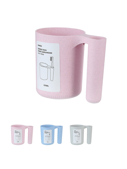 Tooth Mug with Toothbrush Holder (Random Design)
