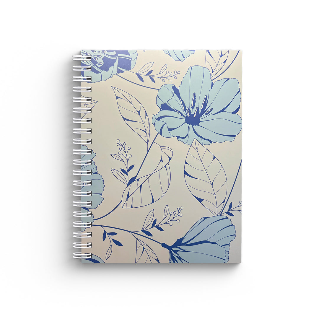 Flower white note book A4
