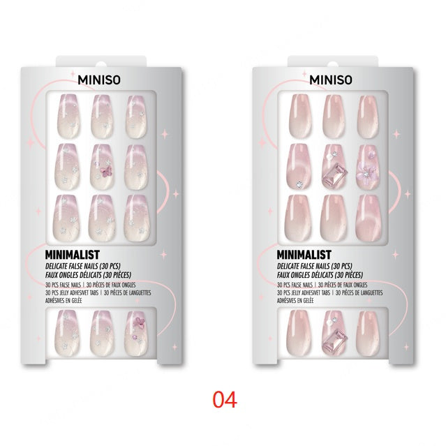 Press-On Nails with Jelly Tabs No. 04 (Random Design)